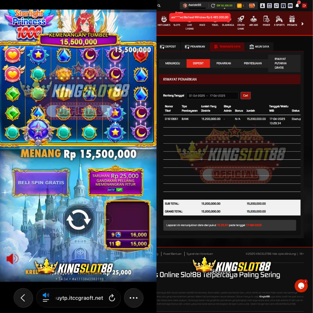 STARLIGHT PRINCESS 1000 BIKIN DEG DEGAN 